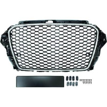 AUDI A3 8V 12-16 Honeycomb Krom/Svart Sportgrill RS-Look (med PDC) DIEDERICHS